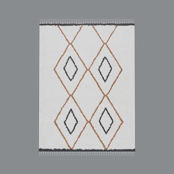 LRI 타피스 티아 에크루-루즈 폴리프로필렌