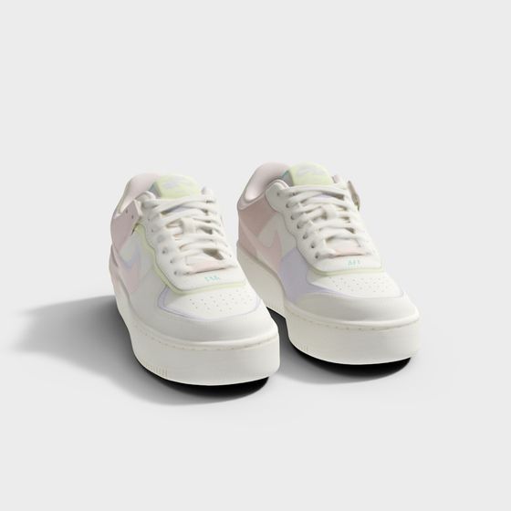 Modern White 3D Sneaker Model for Creative Projects
