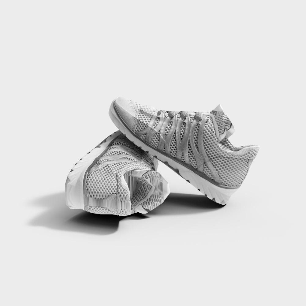 Stylish Low-Poly 3D Sneaker Model