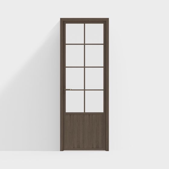 Modern Glass Door 3D model