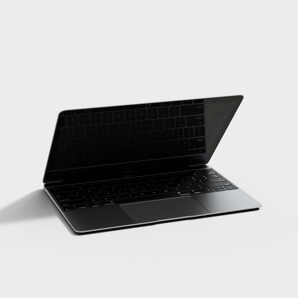 Futuristic Minimalist Laptop 3D model