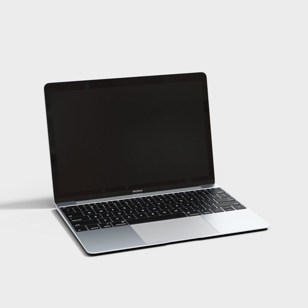 Stylish Minimalist Laptop 3D model