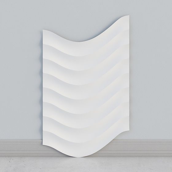 trang trí tường hiện đại màu trắng