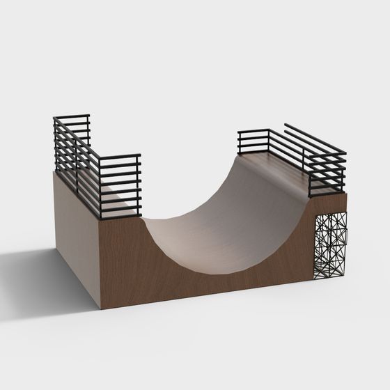 Urban Skate Ramp 3D model