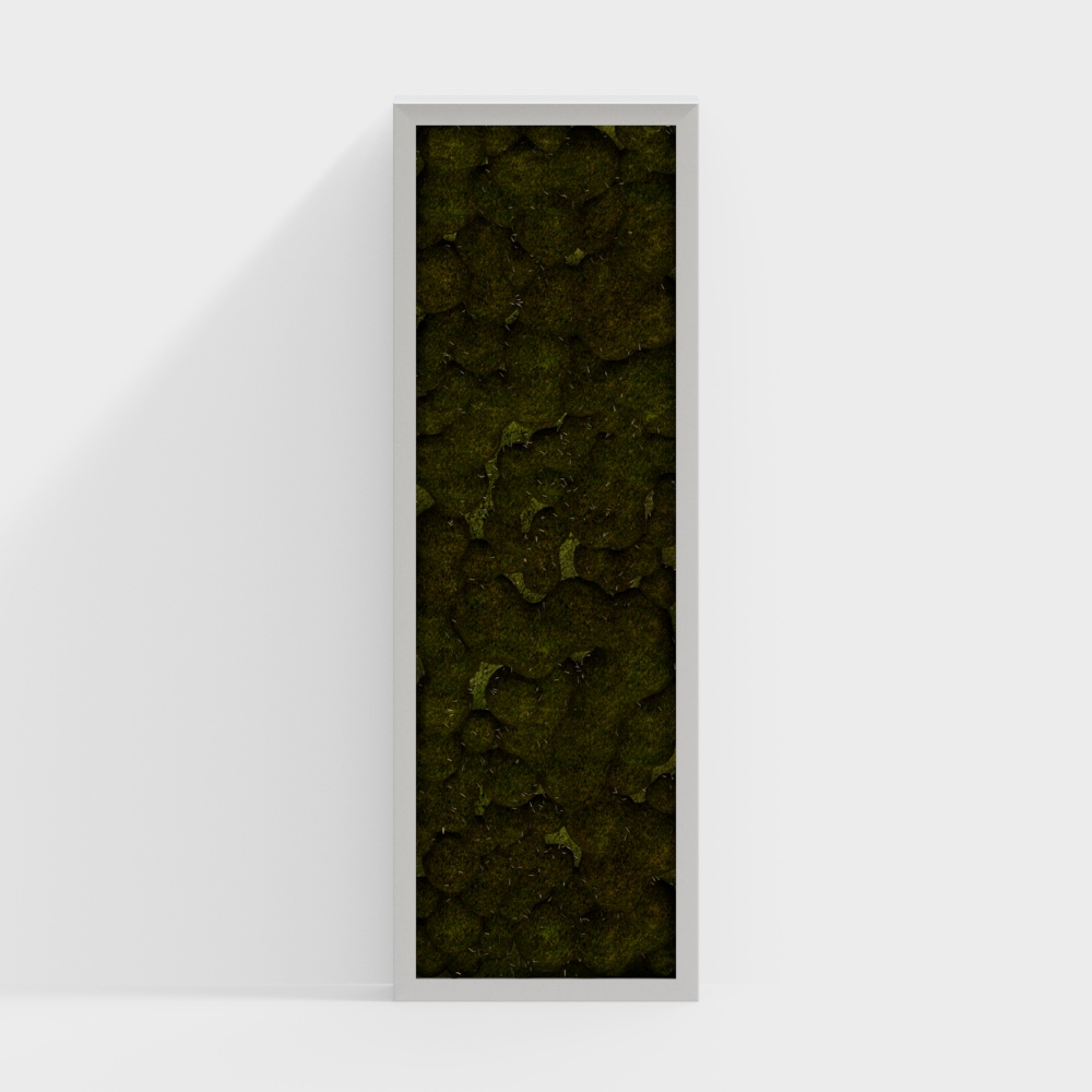 living wall green flowers grass