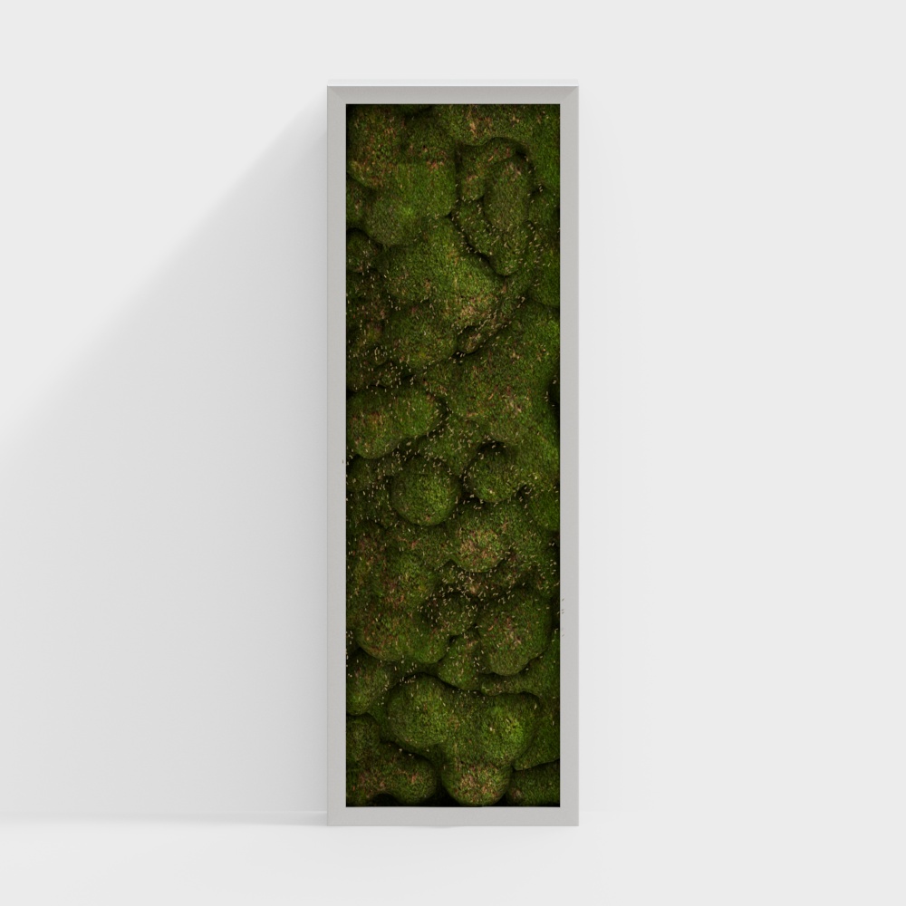 living wall green flowers grass