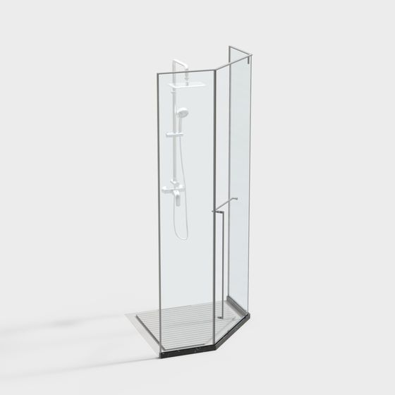 Stylish Shower Room 3D model for Contemporary Spaces