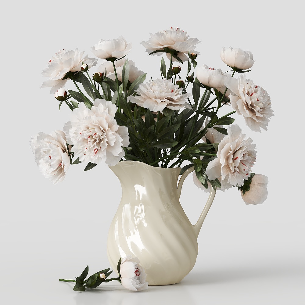 piante verdi in vaso con fiori ed erba