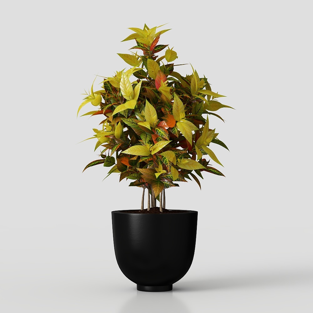 Colorful Tree 3D Model – Low Poly, Vibrant Texture