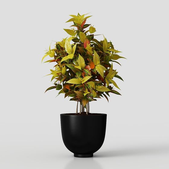 Colorful Tree Low Poly High Detail 3D model