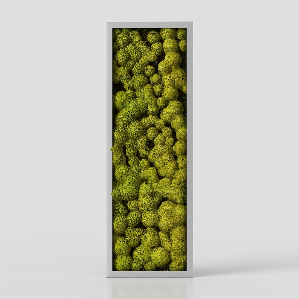 living wall green flowers grass