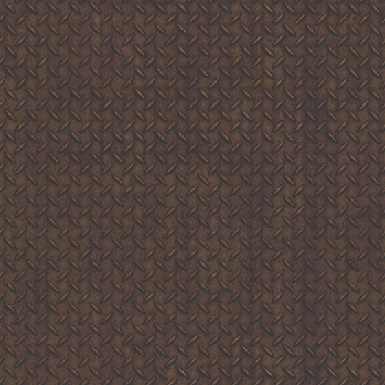 Metal-Corrosion Grid 3D Model in Brown