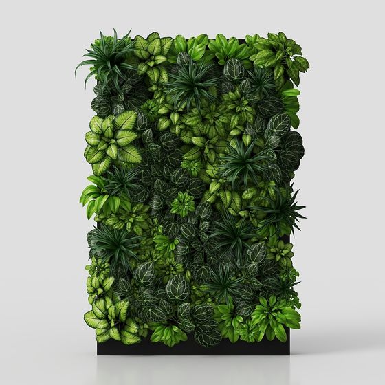 Vertical Garden Wall 3D model - Natural Art Creation