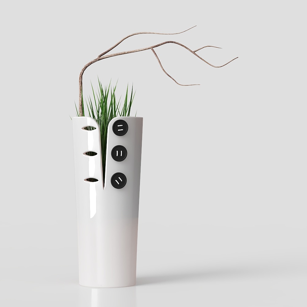 decorazione in vaso di fiori piante erba