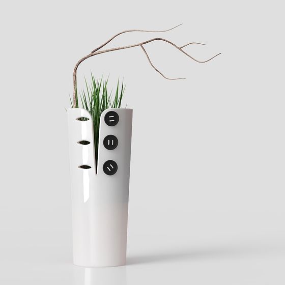 decorazione in vaso di fiori piante erba