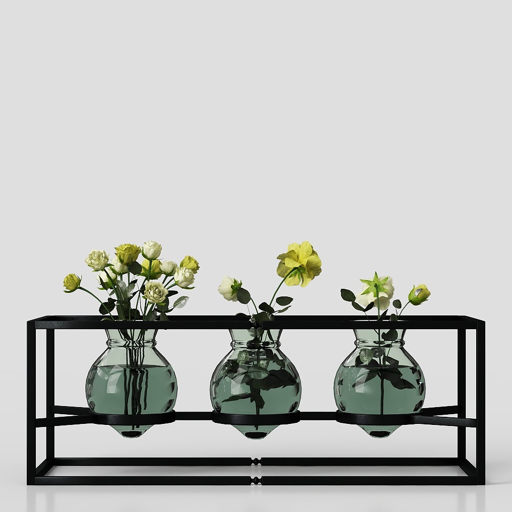 decorazione in vaso di fiori piante erba