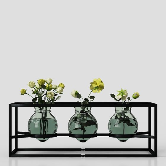 decorazione in vaso di fiori piante erba