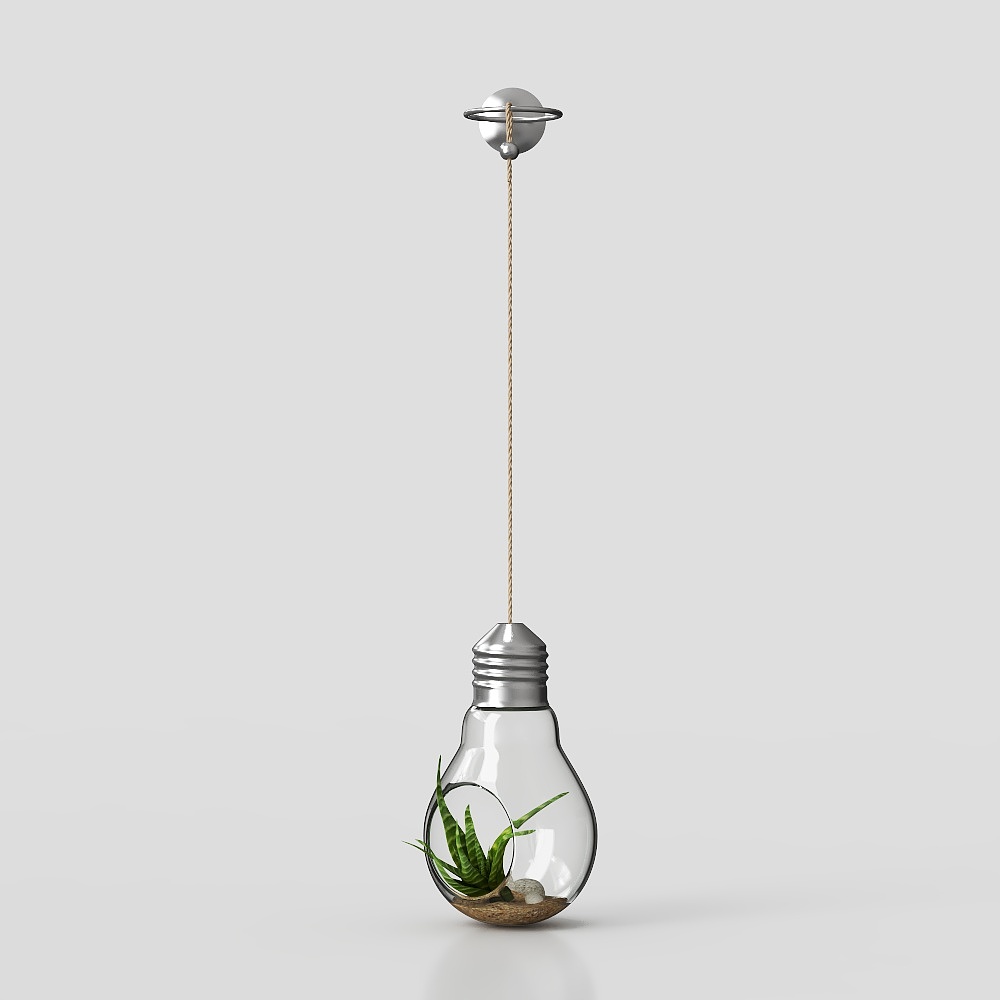 植物と草の花ポット装飾