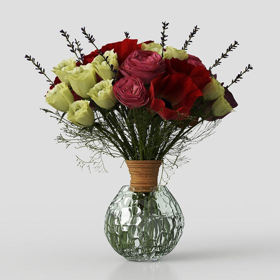 decorazione in vaso di fiori piante erba