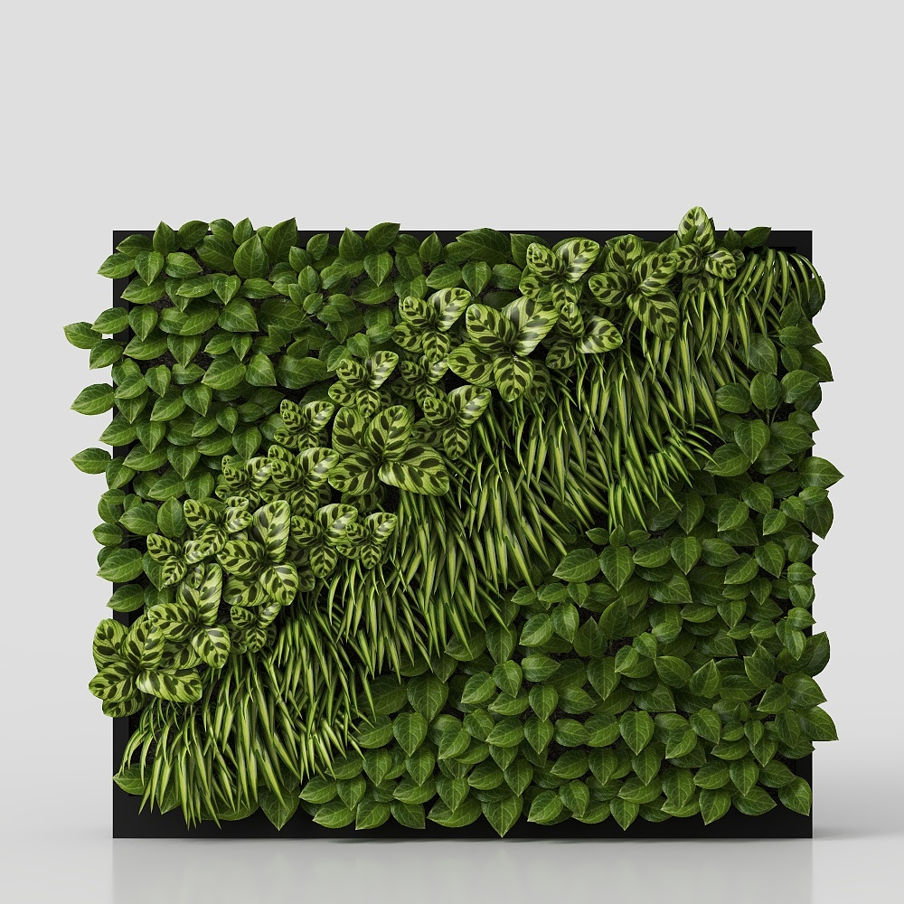 decorazione di parete con piante e fiori