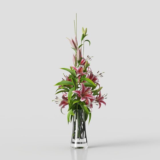 Decoración de maceta de plantas de flores y césped