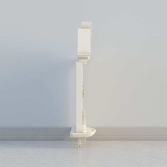 Classic Column 3D Model with Low Poly Style