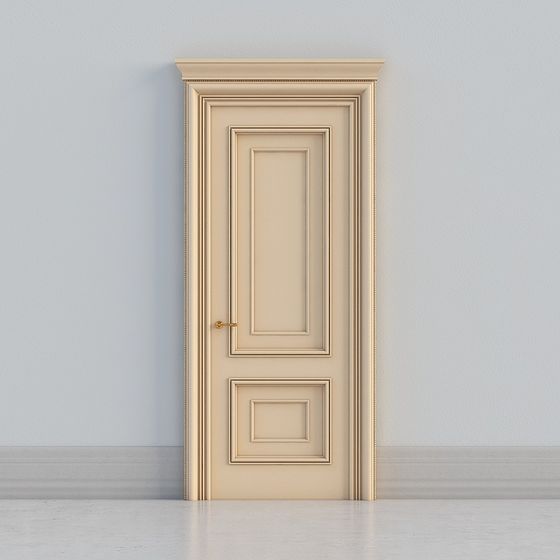 Charming Low-Poly 3D Model Door for Stylish Interiors