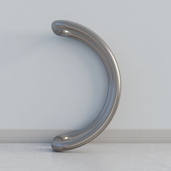 Elegant Curved Metal 3D model for Modern Designs