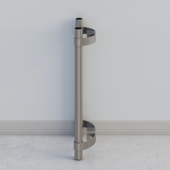 Minimalistic Metal Support 3D model for Interior Design