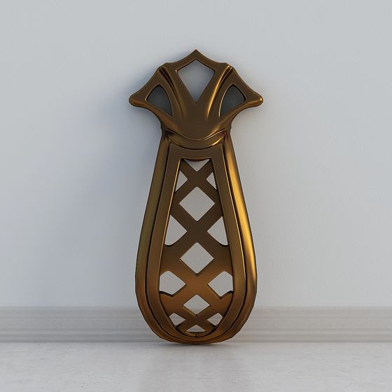 Art Nouveau Wall Hook 3D model