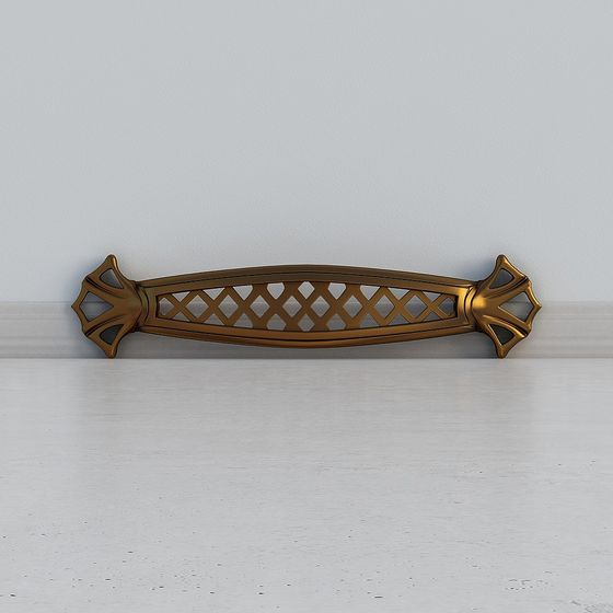 Retro Metal Pull Handle 3D model