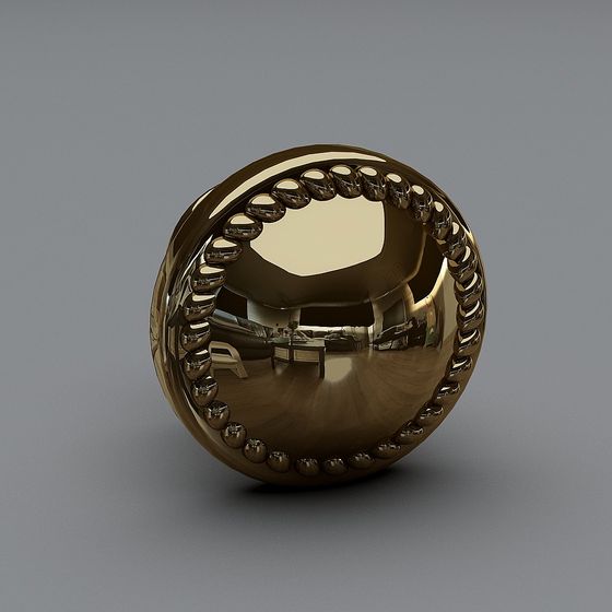 Elegant Metallic Luster 3D Model for Modern Designs