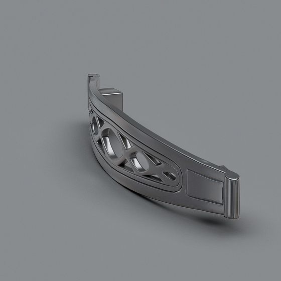 Metal Hollow Decorative Strip 3D model