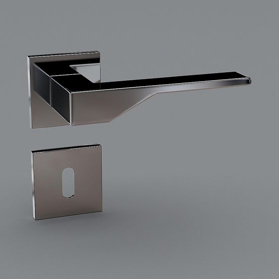 Sleek Door Handle 3D model for Modern Interiors