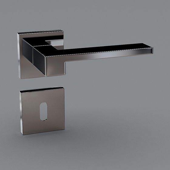 Sleek Minimalist Door Handle 3D model