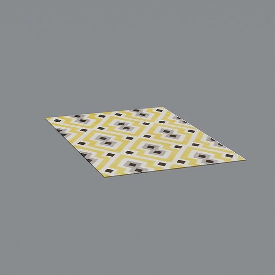 Geometric Charm Low-Poly 3D Model