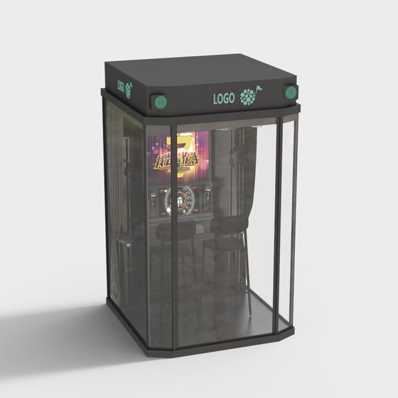 Modern KTV Room 3D model for Entertainment Spaces