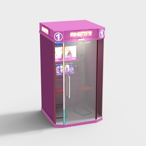 Vibrant Mini Karaoke Box 3D model