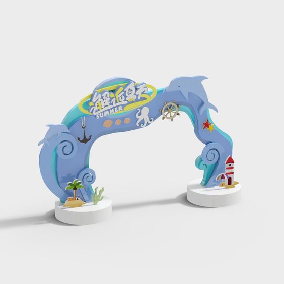 Summer Sea Arch 3D model