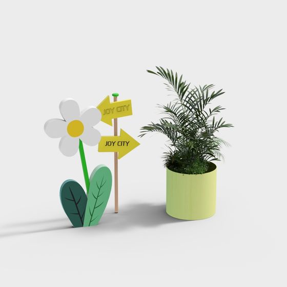 Joy City Garden Decoration 3D Model
