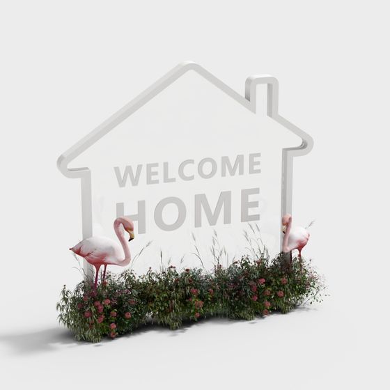 Home Sweet Home Low-Polygon 3D Model