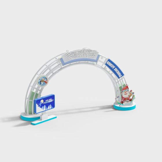 Winter Wonderland Arch 3D model