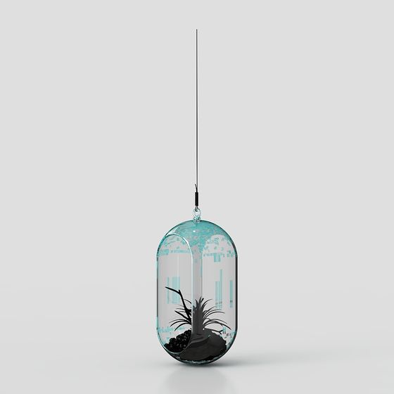 Hanging Glass Vase 3D model