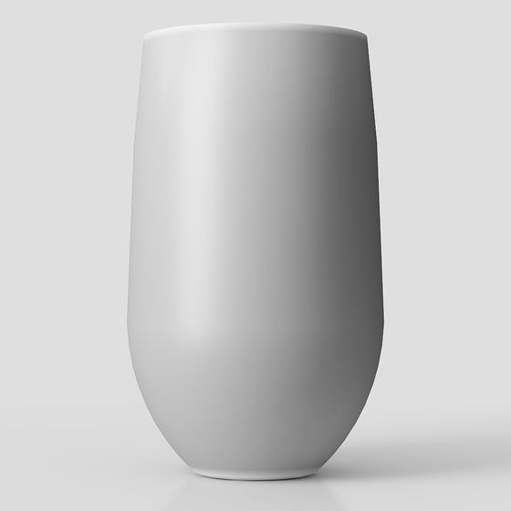 Stylish Streamlined Vase 3D model