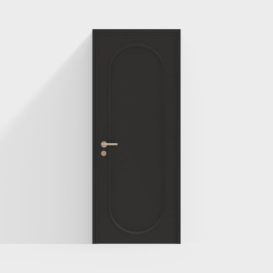 Elegant Arched Door 3D model for Stylish Interiors