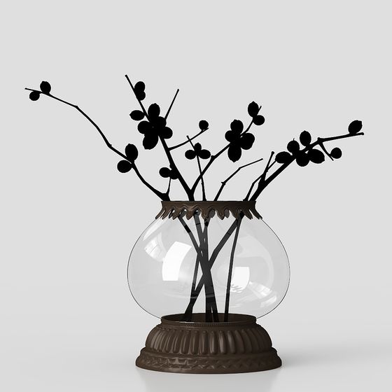 녹색 화분 식물