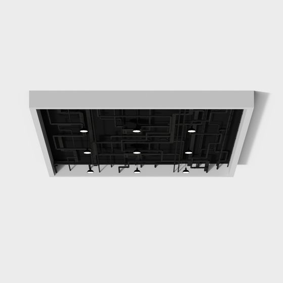 Industrial Ceiling 3D Model for Creative Projects