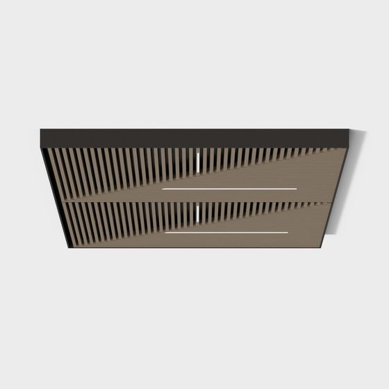 Urban Vent Low Poly Ceiling Vent 3D model