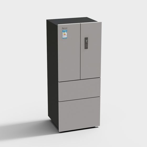 Minimalist Haier Refrigerator 3D model for Modern Design