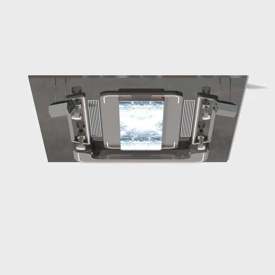 Futuristic Time Machine 3D model with Low Poly Design